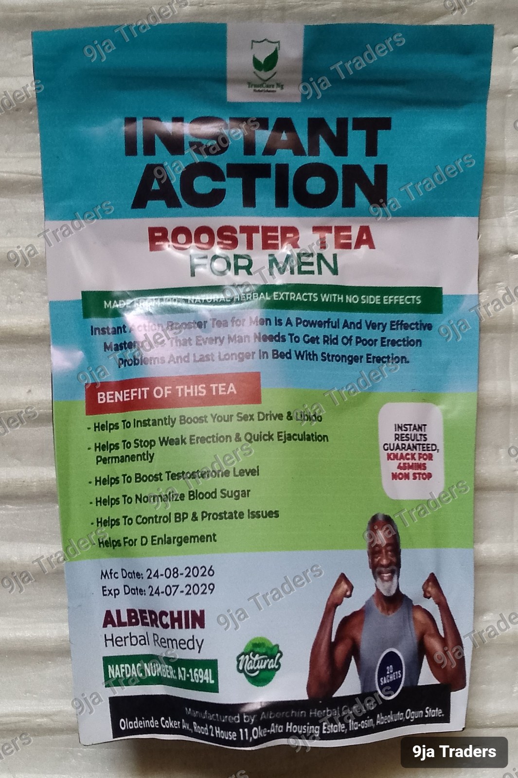 Instant Action Booster Tea for Men