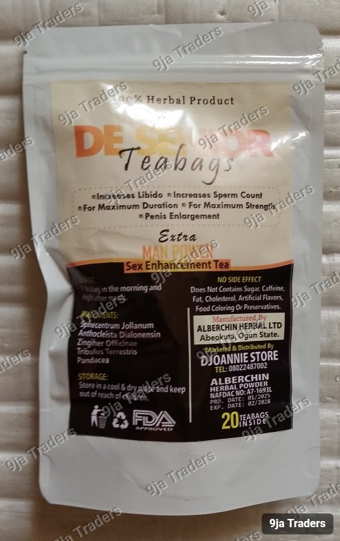 De Senior Men Sex Enhancement and Enlargement Tea