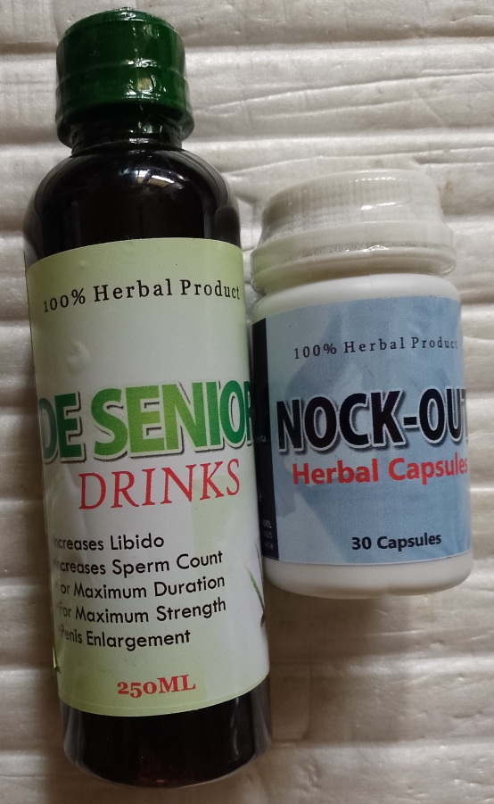 De Senior Men Drink+ Nock Out Herbal Capsule for Penis Enlargement